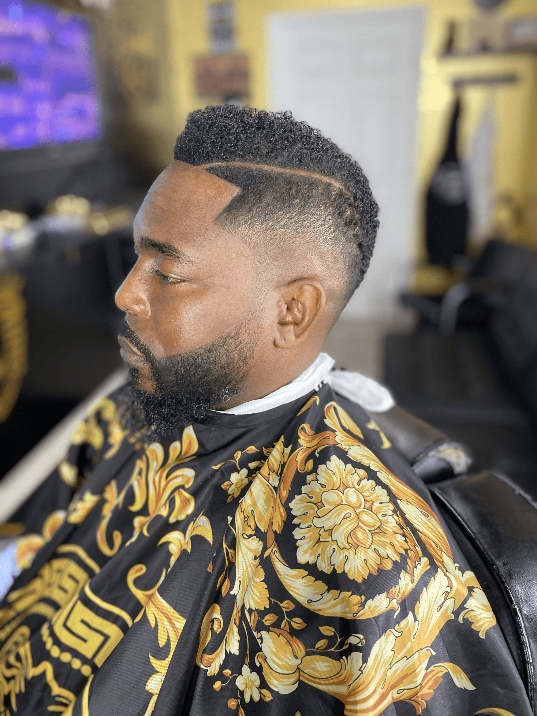 Clean taper fade with lineup — Divine Kutz Charlotte